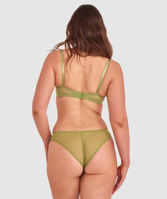 Dana Lightly Lined Plunge Bra - Khaki