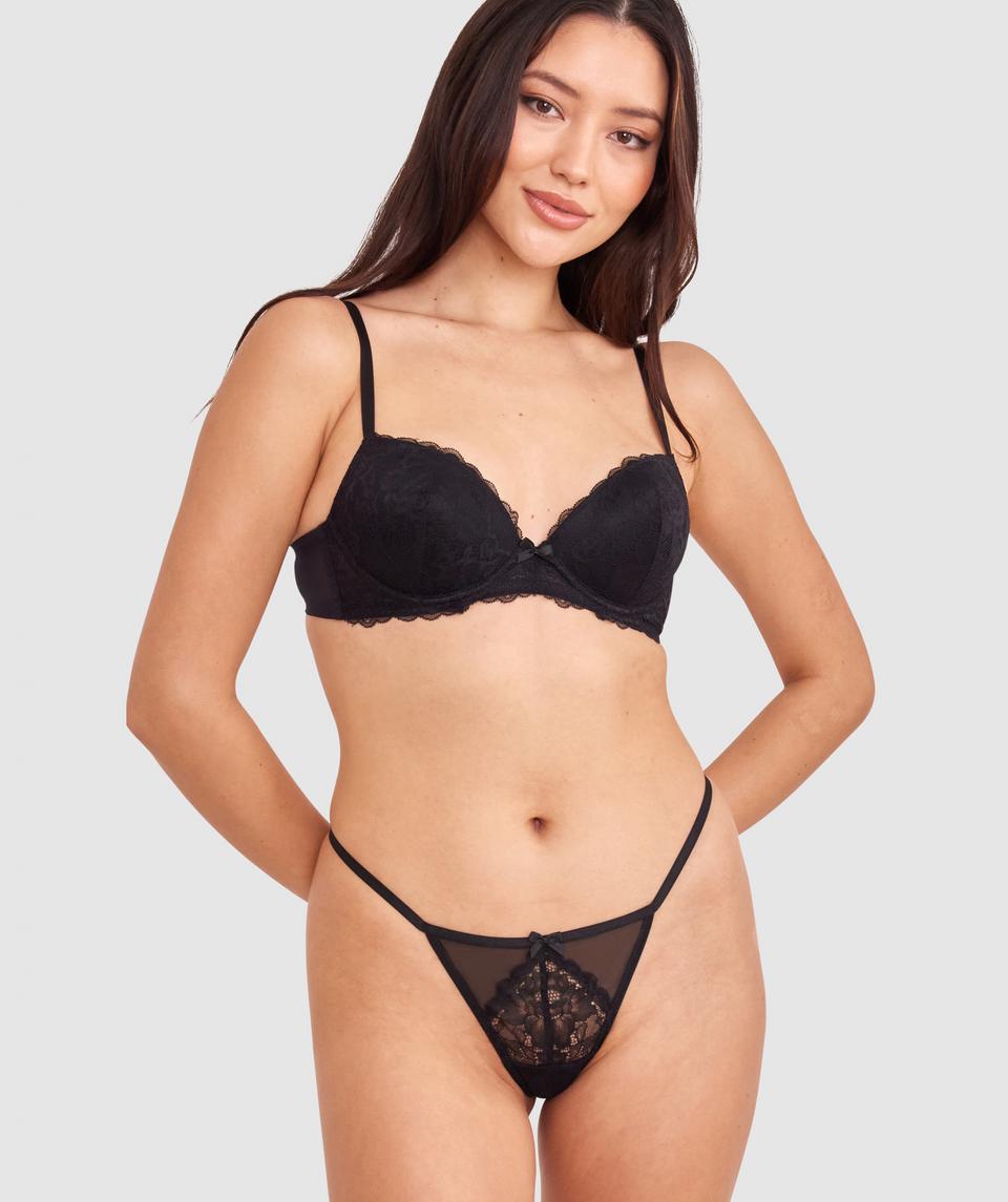Dana Push Up Bra - Black