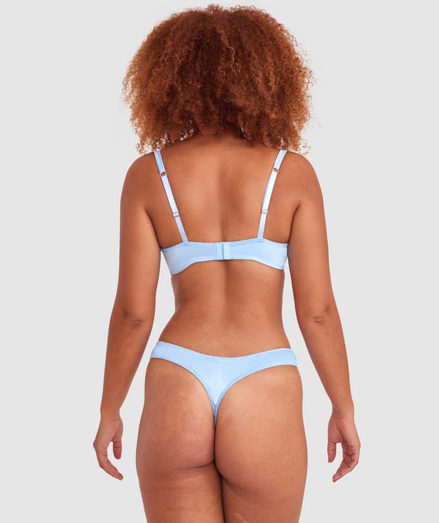 Dani High Leg G String - Light Blue