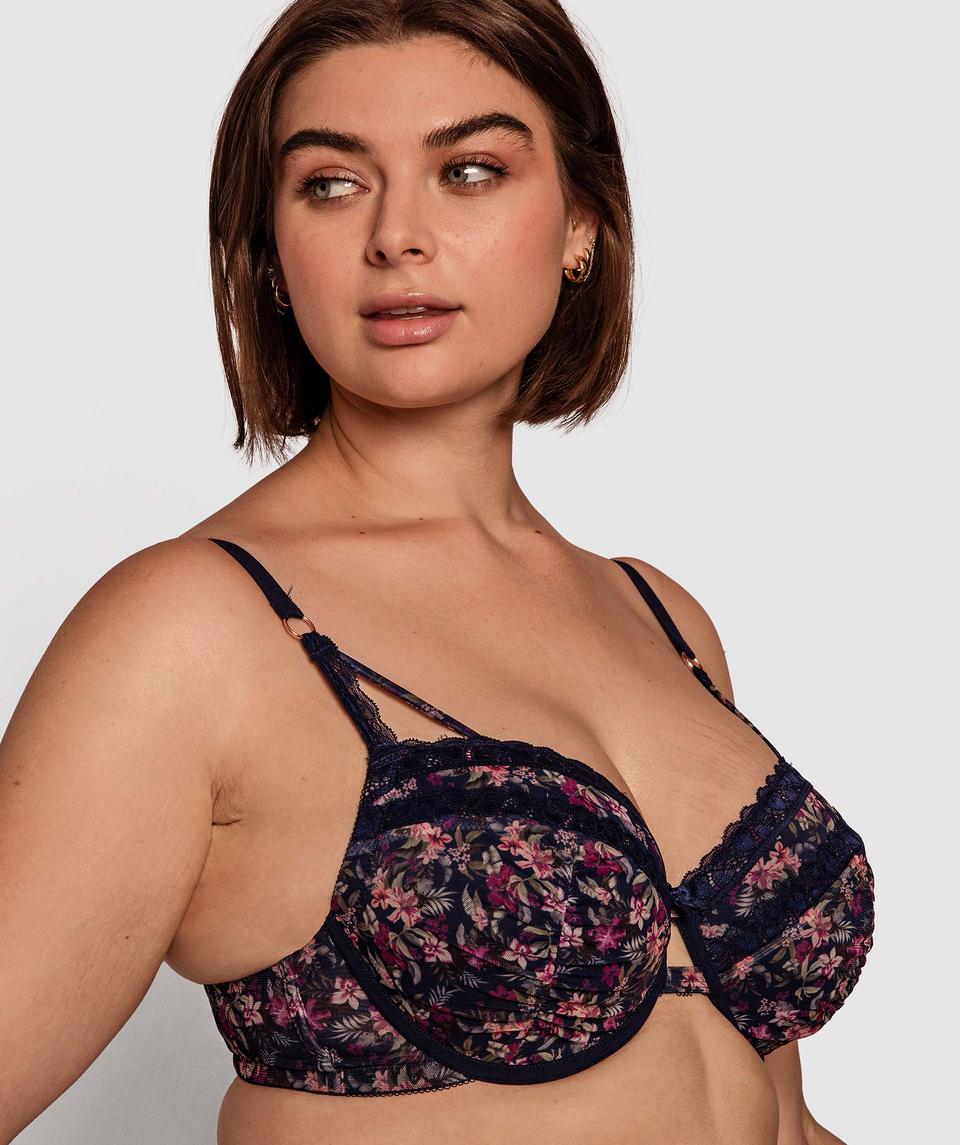 Daphne Balconette Full Cup Bra - Floral Print