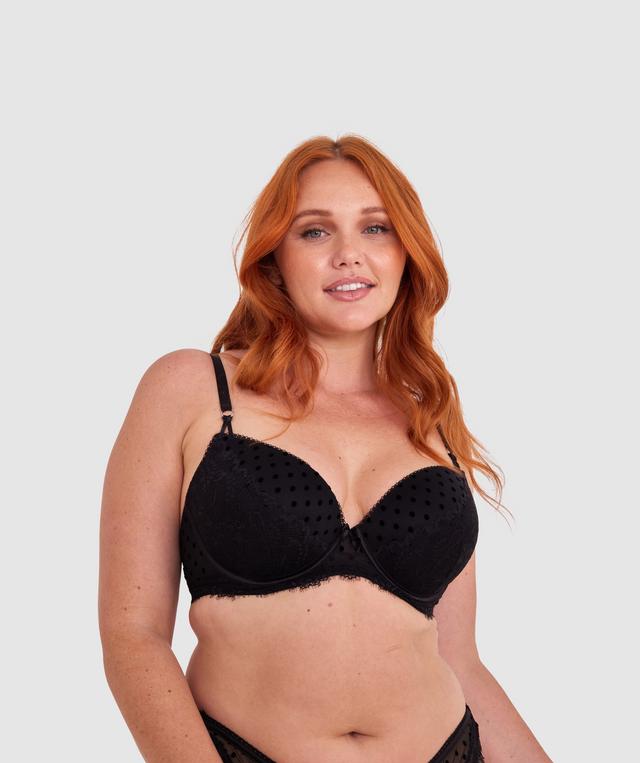 Daphne Push Up Bra - Black