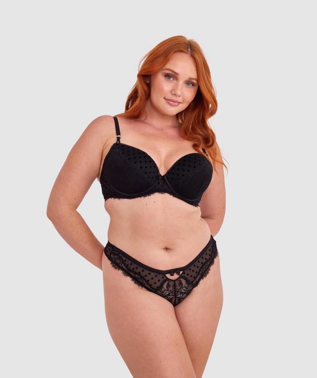 Daphne Push Up Bra - Black