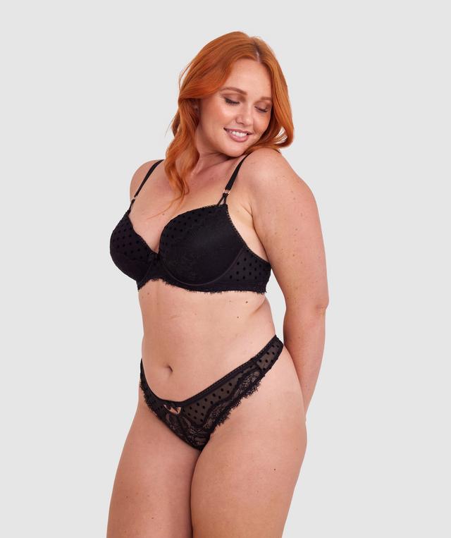 Daphne Push Up Bra - Black