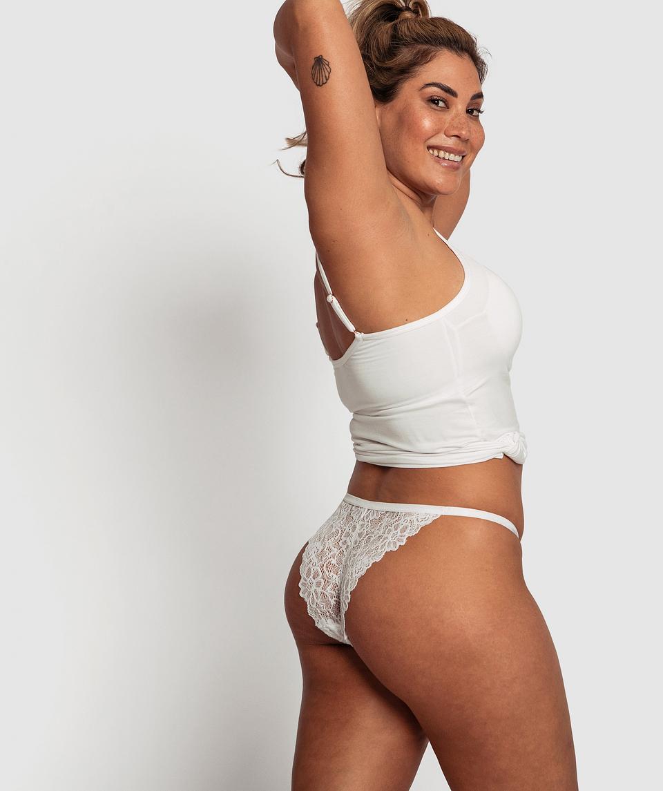 Daphne Tanga Knicker - White