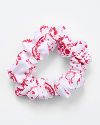 Dealing Hearts Scrunchie - Print
