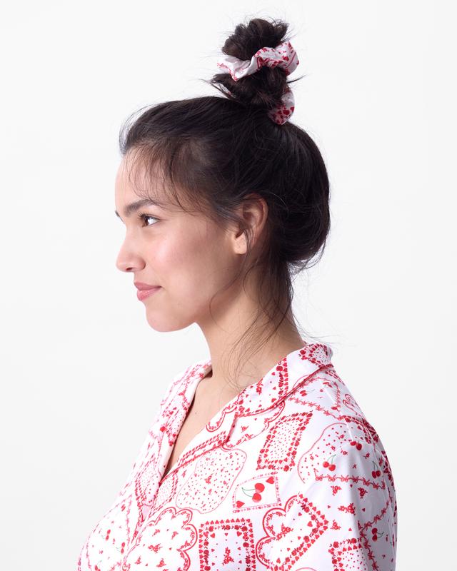 Dealing Hearts Scrunchie - Print