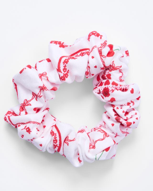 Dealing Hearts Scrunchie - Print