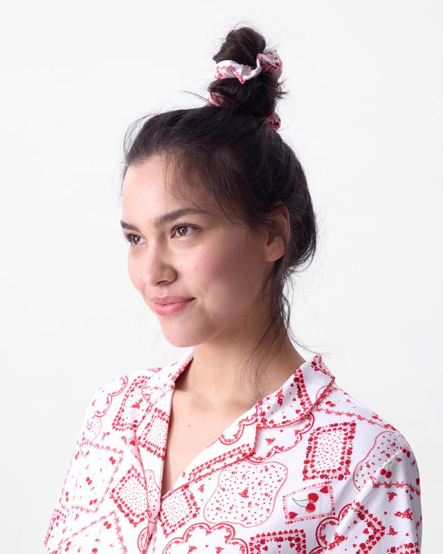 Dealing Hearts Scrunchie - Print