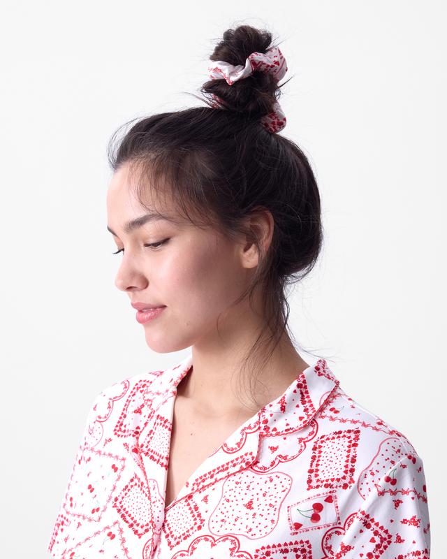Dealing Hearts Scrunchie - Print