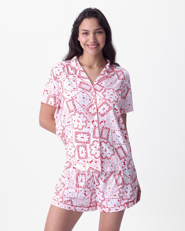 Dealing Hearts Short Sleeve - Print