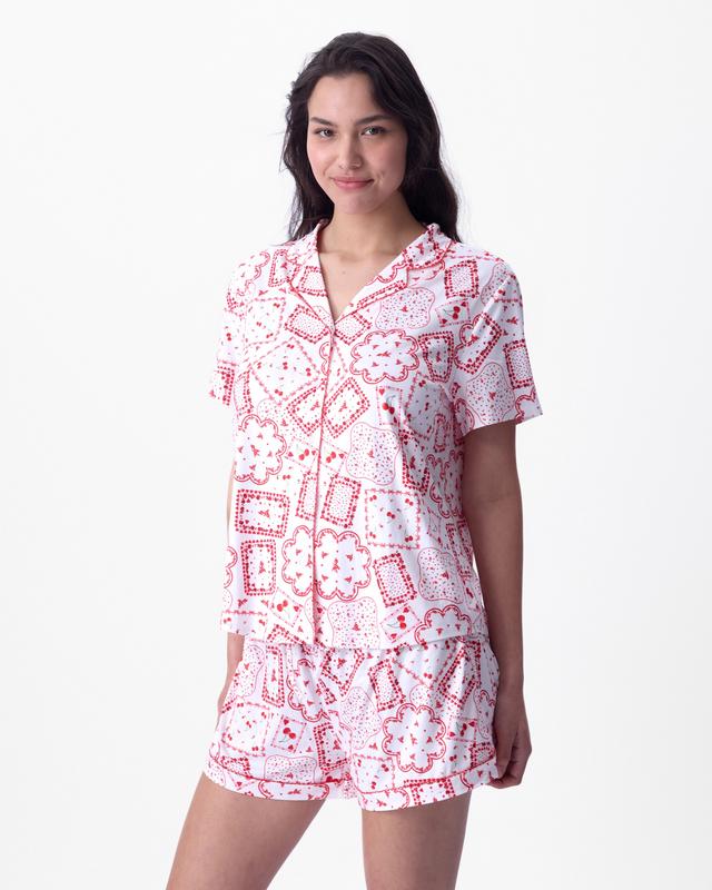 Dealing Hearts Short Sleeve - Print