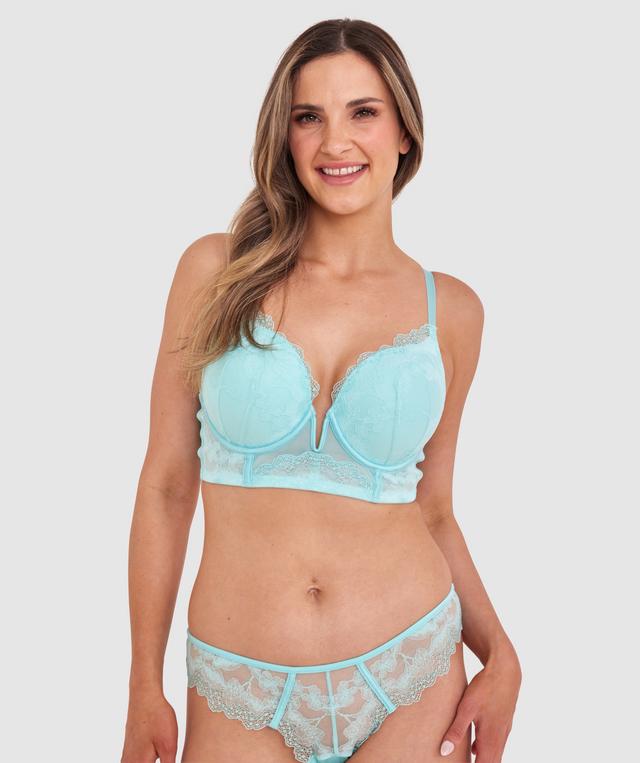Delphine Contour Plunge Bra - Light Blue