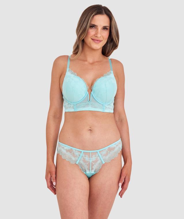 Delphine Contour Plunge Bra - Light Blue