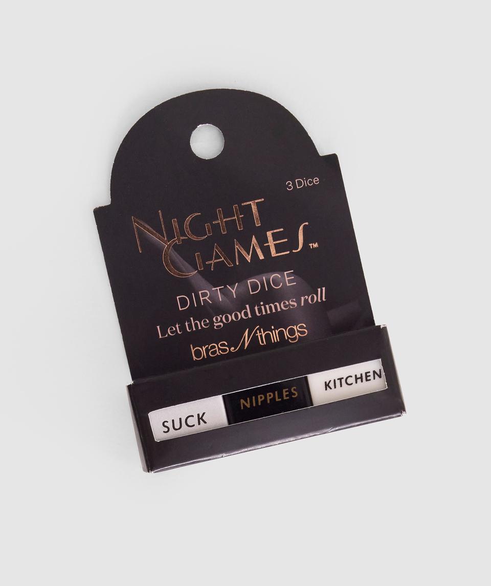 Night Games Dirty Dice - Black