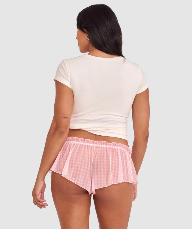 Dorothy French Knicker - Print Check/Pink