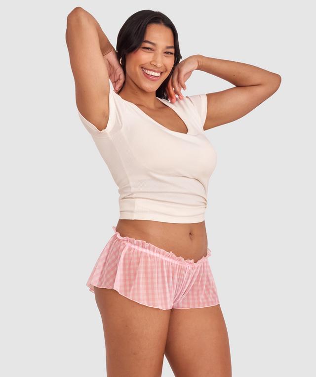 Dorothy French Knicker - Print Check/Pink