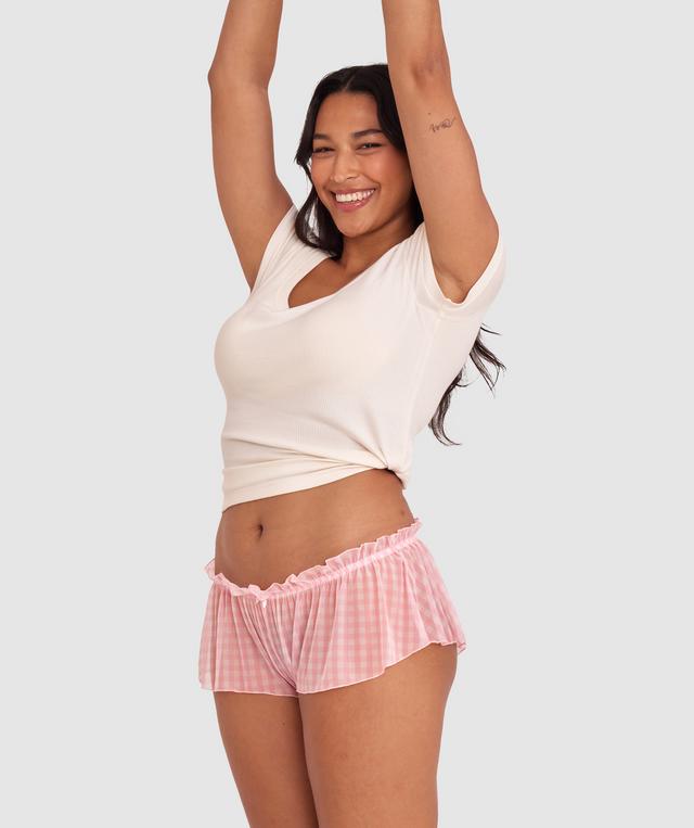 Dorothy French Knicker - Print Check/Pink