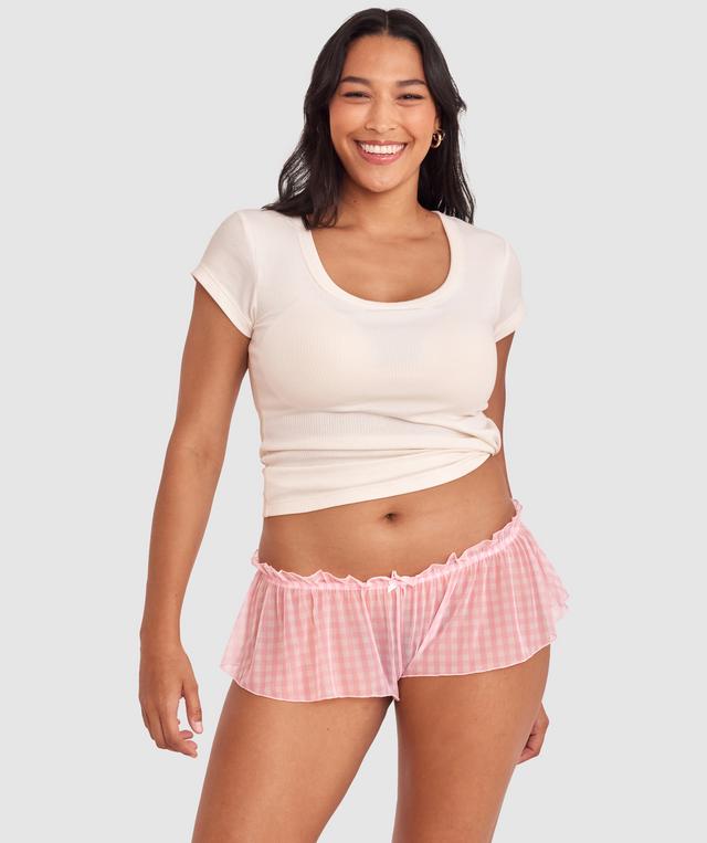 Dorothy French Knicker - Print Check/Pink