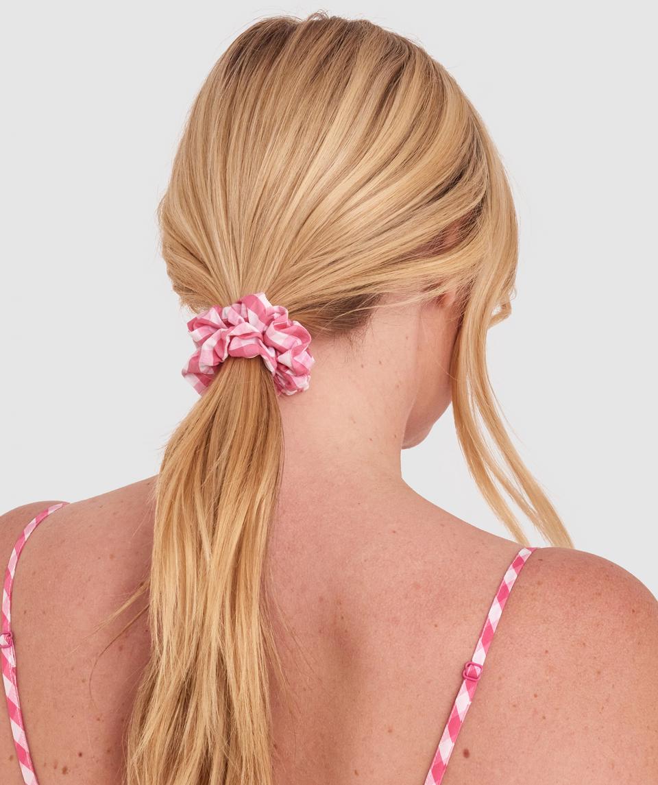 Dorothy Scrunchie - Rose Check
