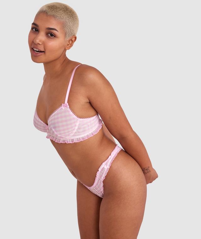 Dorothy V String - Pink Check
