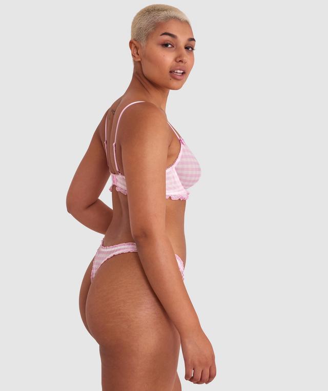 Dorothy V String - Pink Check