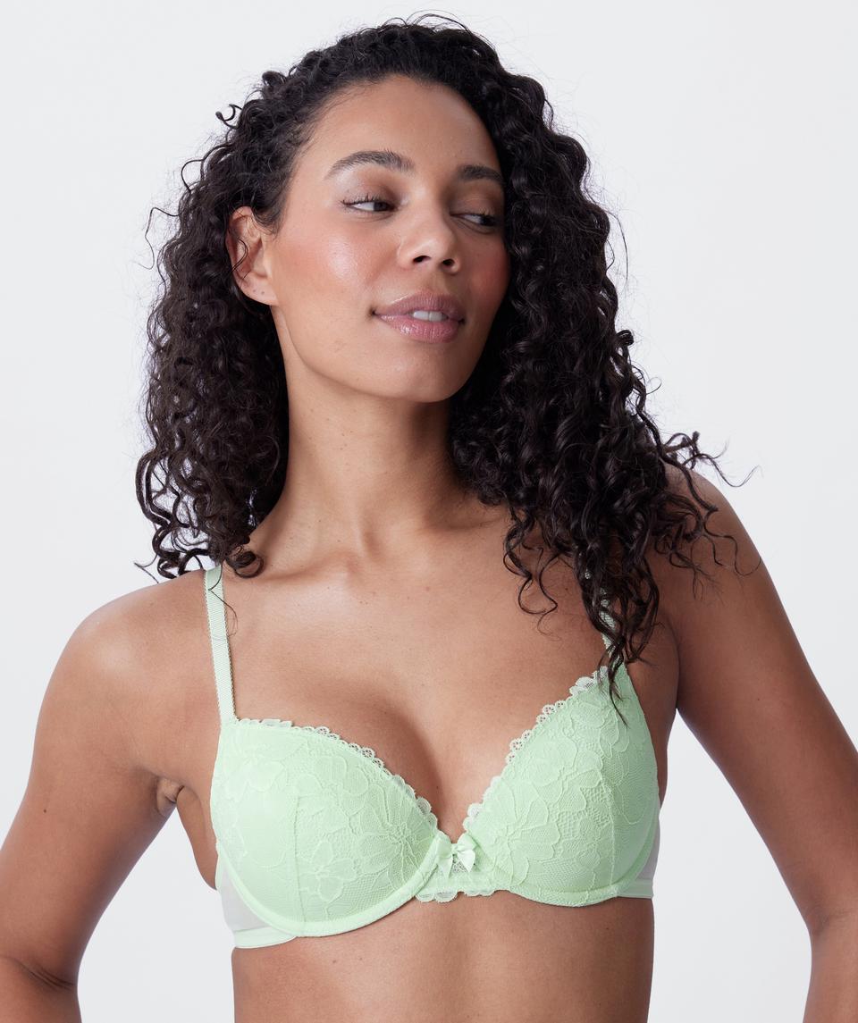 Isla Lightly Lined Bra - Light Green