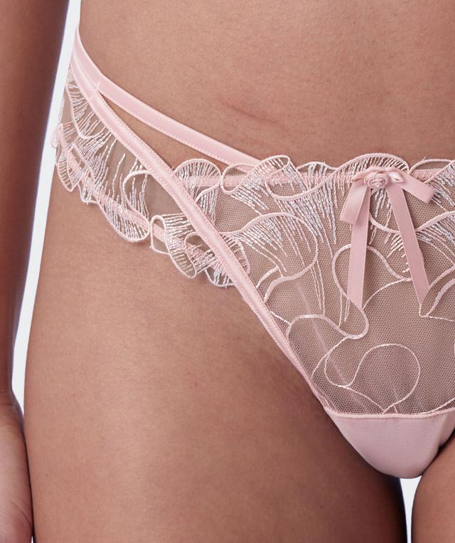 Enchanted Etoile High Leg String - Dusty Pink