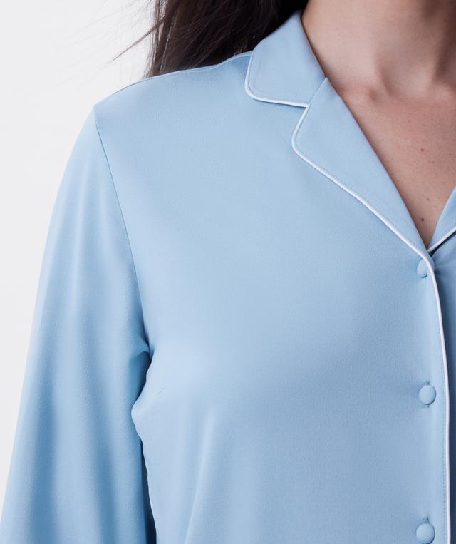 Emilia Long Sleeve Top - Light Blue