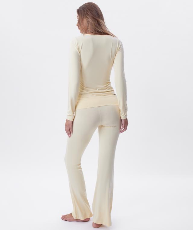 Chill Out Foldover Pant - Light Yellow