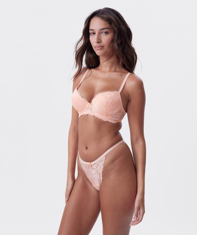 Frankie Push Up Bra - Light Coral