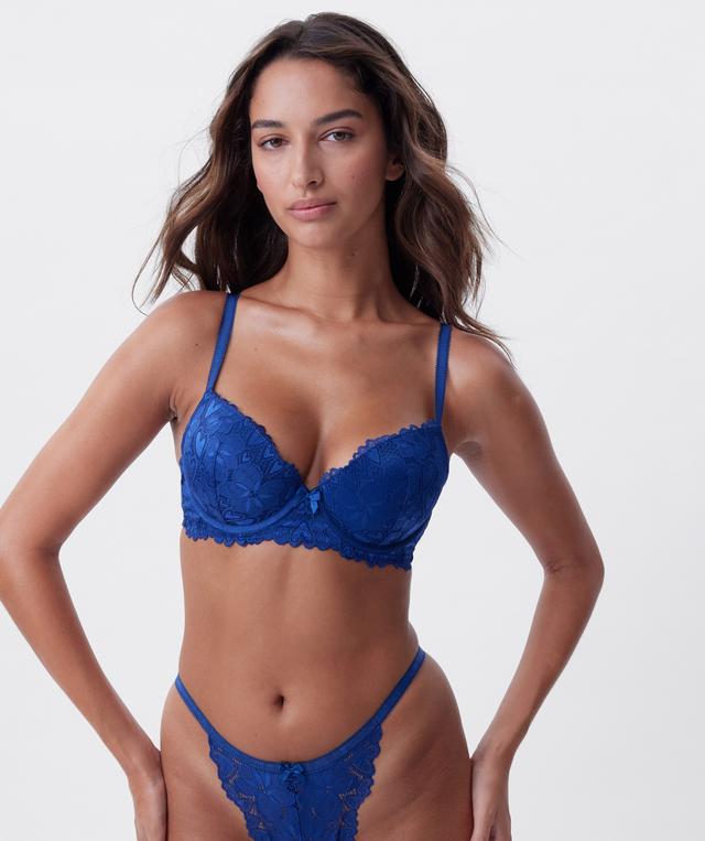 Frankie Push Up Bra - Dark Blue