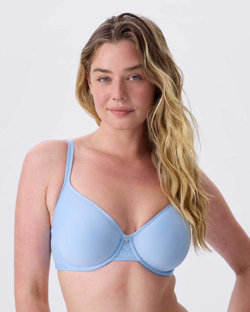 Pure Body Full Cup Bra - Light Blue
