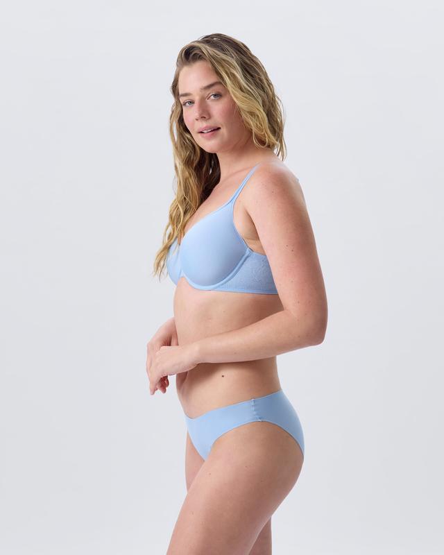 Pure Body Full Cup Bra - Light Blue