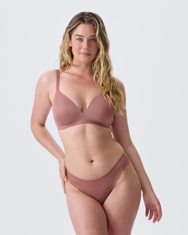 NKD Lightly Lined Wirefree Bra - Mocha