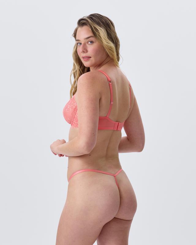 Allegra String - Dark Coral