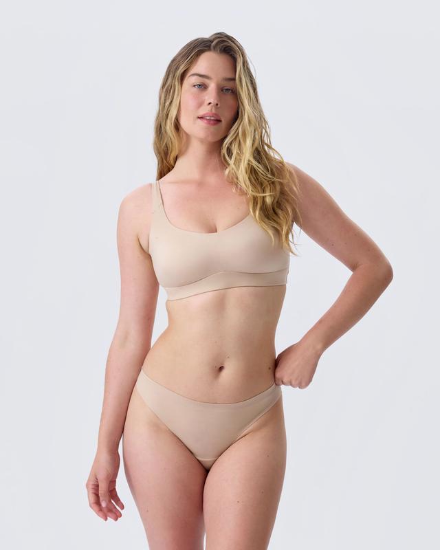 Body Bliss 3.0 Full Cup Wirefree Crop Bra - Nude 2