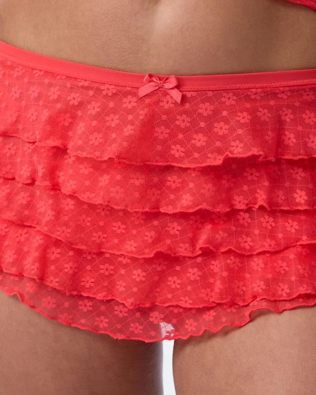 Priscilla Mid Rise Bloomer - Light Red