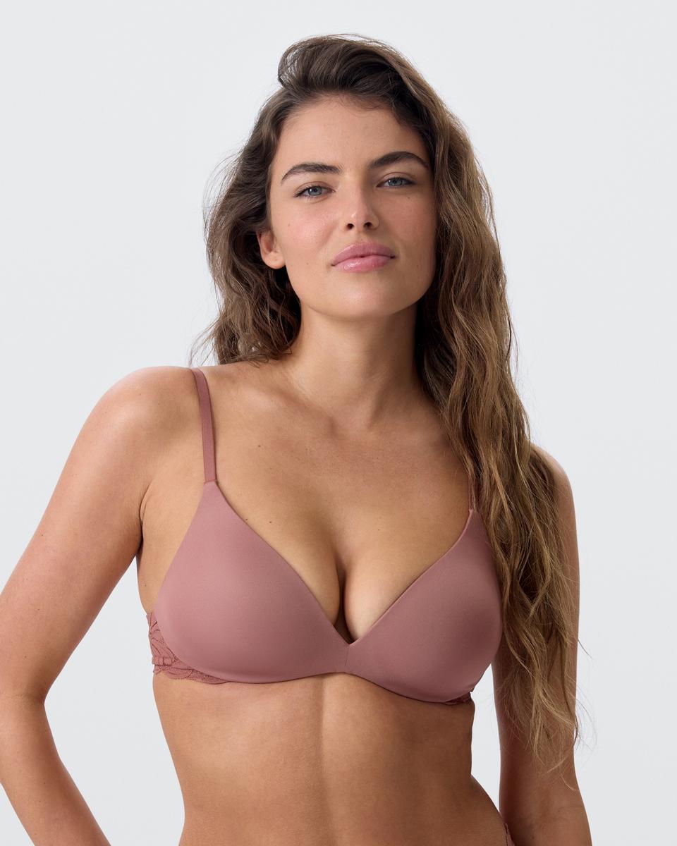 NKD Push Up Wirefree Bra - Mocha
