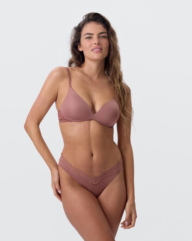 NKD Push Up Wirefree Bra - Mocha