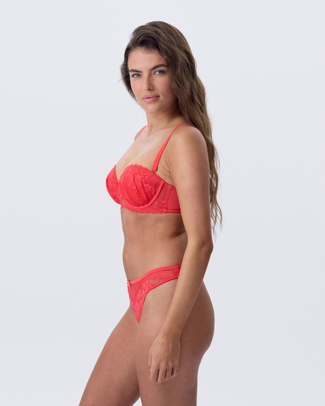 Anna Strapless Bra - Light Red