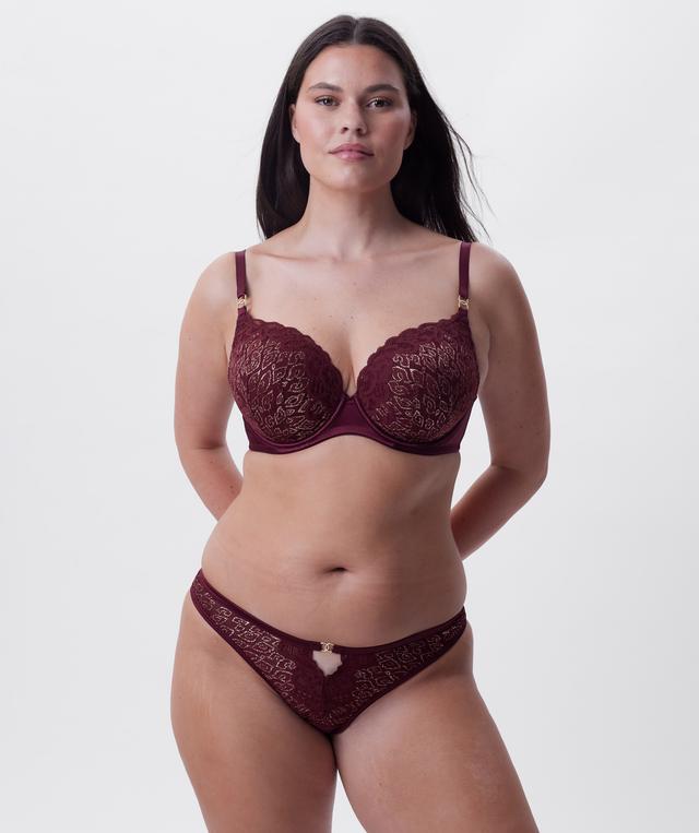Edelweis Lightly Lined Bra - Berry