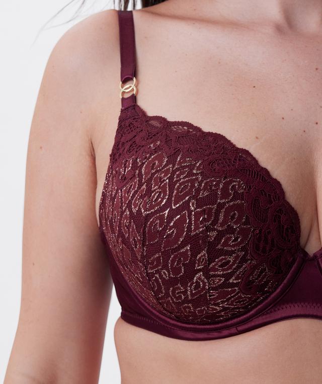 Edelweis Lightly Lined Bra - Berry