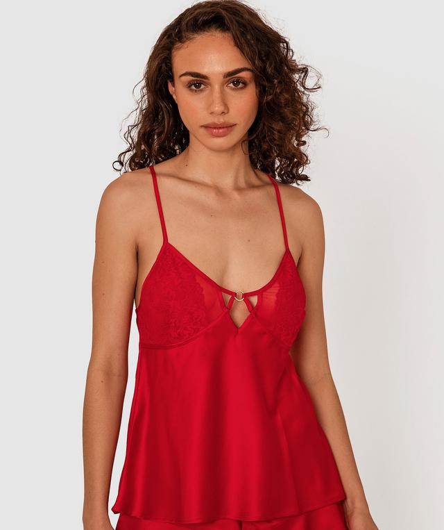 Edwina Sleep Cami - Red