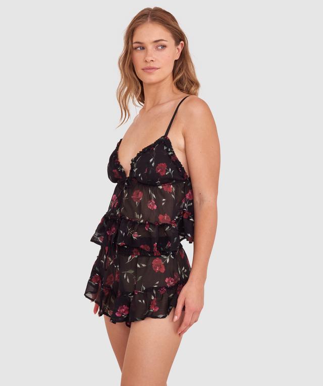 Elain Cami - Print Floral/Black