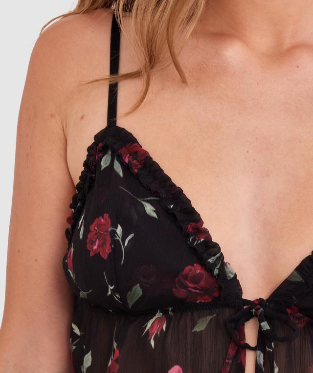 Elain Cami - Print Floral/Black