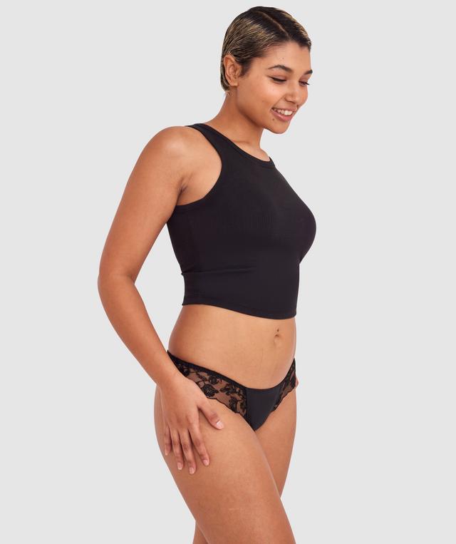 Elle V String - Black