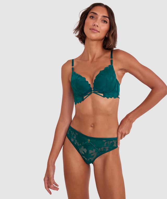 Ellie Brazilian Knicker - Dark Green