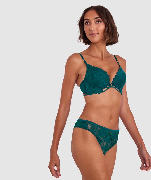 Ellie Brazilian Knicker - Dark Green