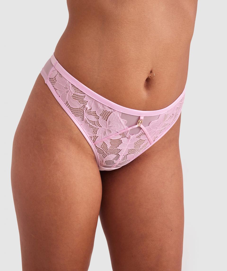 Ellie Brazilian Knicker - Light Pink
