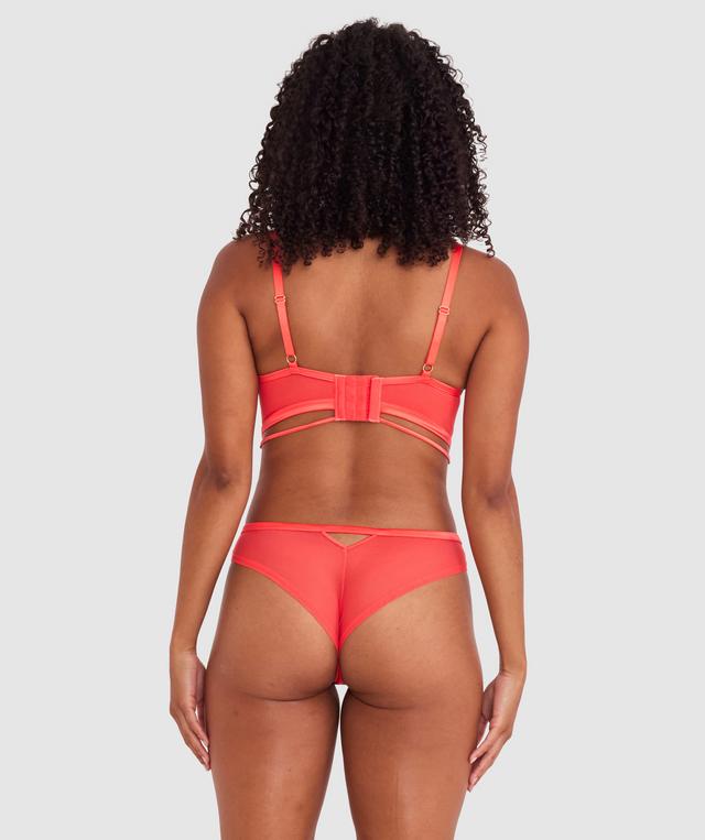Ellie Brazilian Knicker - Light Red
